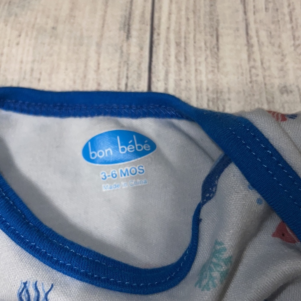 Baby boy shark & ocean outfit bundle 3-6 months - Picture 13 of 16